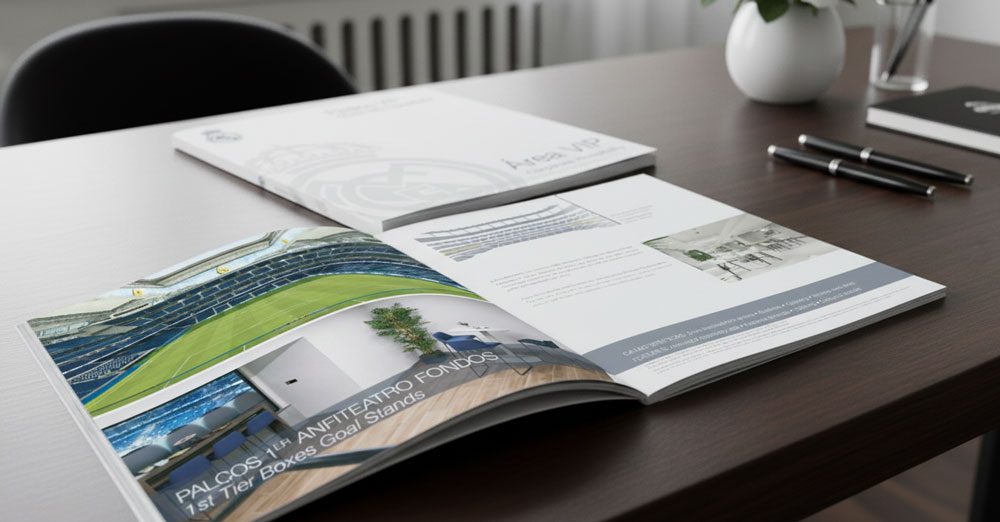 Catálogo Area Vip Real Madrid - 2 documentación para área VIP del Real Madrid en evento