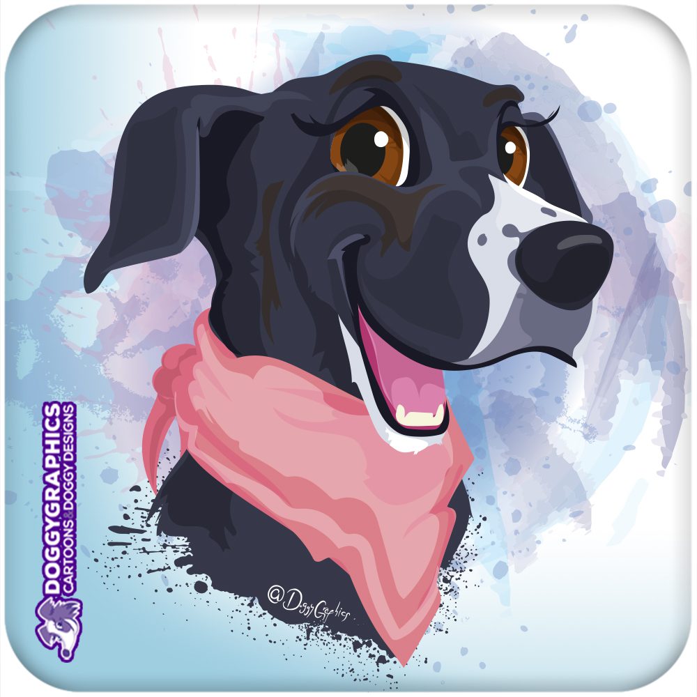 Ilustración de perro estilo cartoon – retrato personalizado DoggyGraphics ilustración de perro estilo cartoon retrato personalizado DoggyGraphics