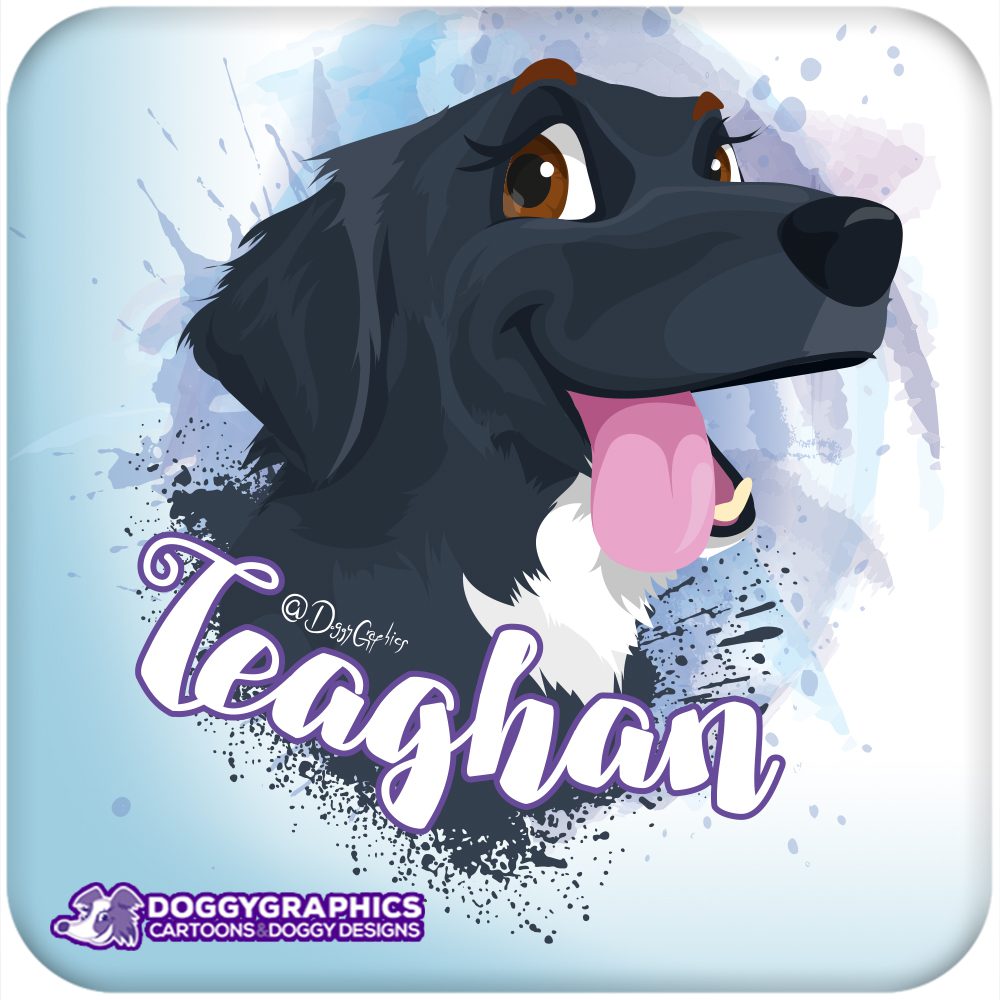 Ilustración de Theagan perro estilo cartoon – retrato personalizado DoggyGraphics ilustración de perro estilo cartoon retrato personalizado DoggyGraphics